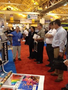 ColorMetrix CEO Jim Raffel at a trade show in October